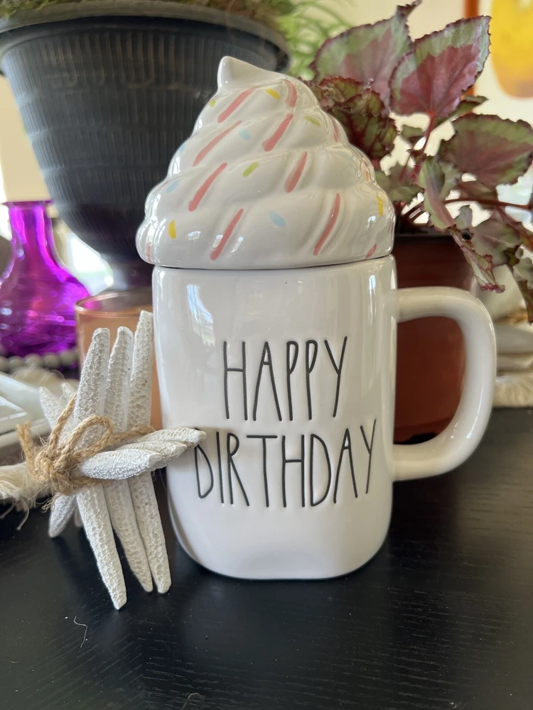 14 oz Ceramic Mug with Lid - White Coffee Cup - Image 3