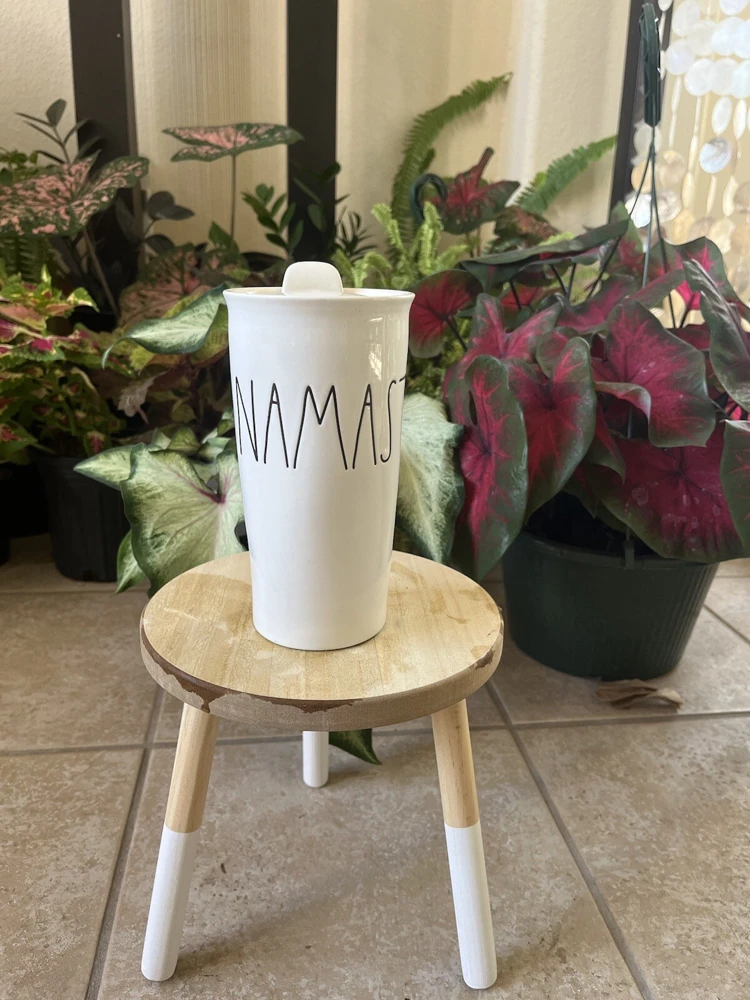 14 oz Ceramic Mug with Lid - White Coffee Cup - Image 7