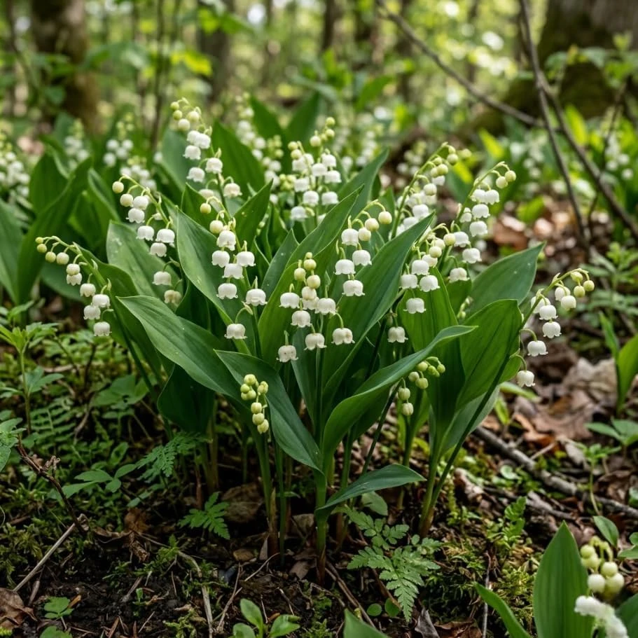 15 Lily of the Valley Bare Root Rhizomes - Fragrant White Spring Flowers - Image 5