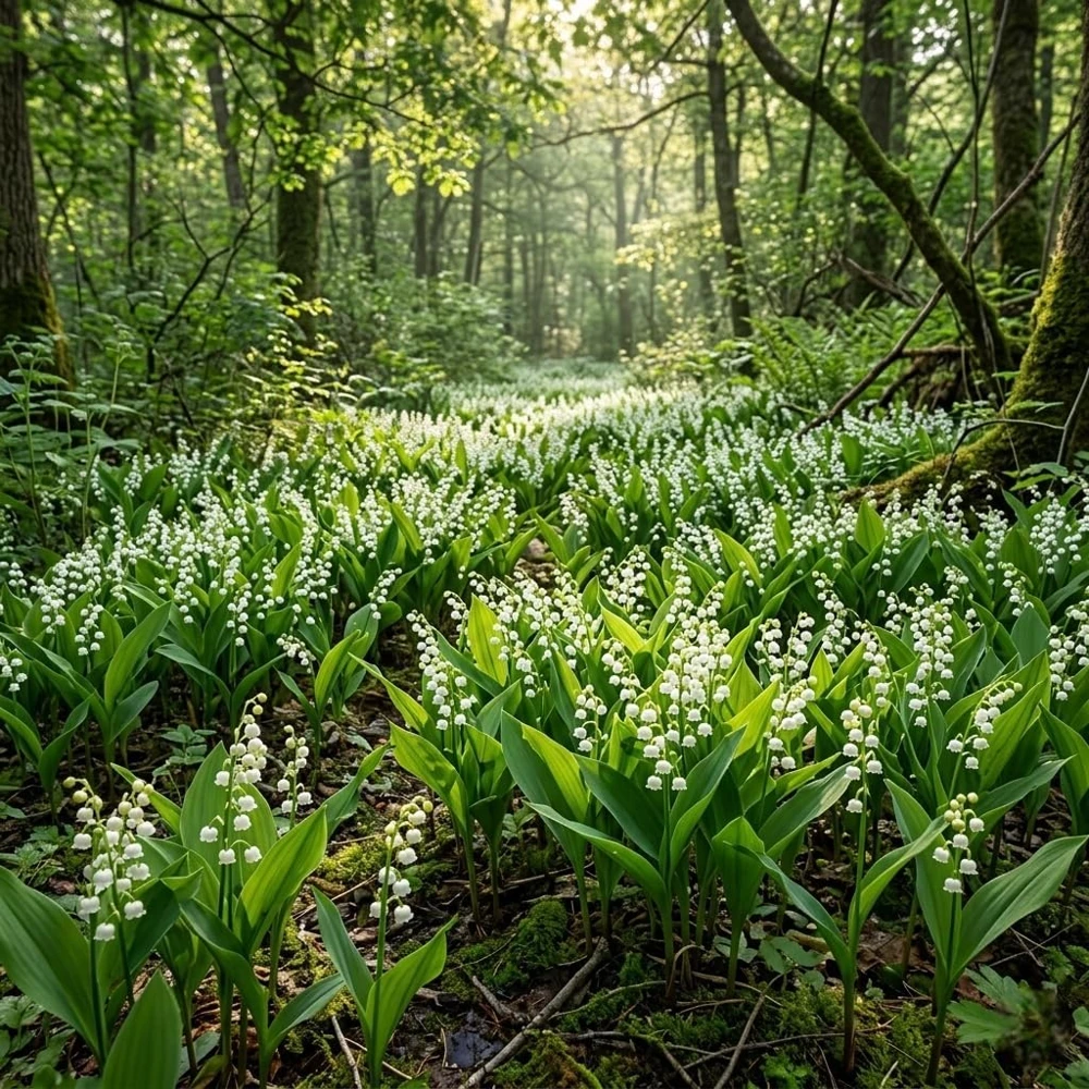 15 Lily of the Valley Bare Root Rhizomes - Fragrant White Spring Flowers - Image 7