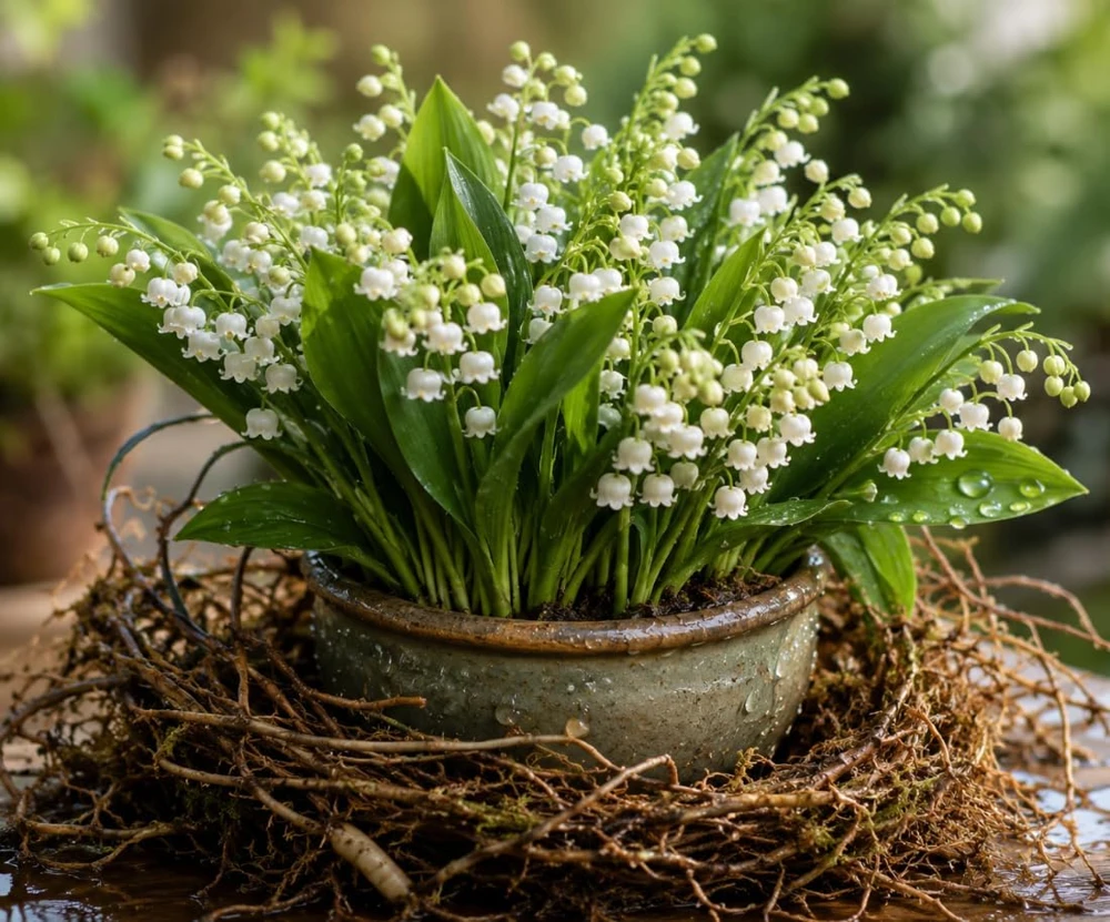 15 Lily of the Valley Bare Root Rhizomes - Fragrant White Spring Flowers - Image 1
