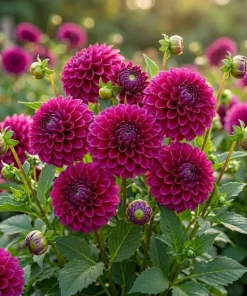 2 Dinnerplate Dahlia Tubers – Dark Red, 10