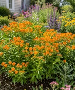 2 Pack Orange Butterfly Milkweed Live Plants – Asclepias Tuberosa, 4-7 Inch Tall - Image 2