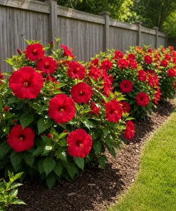 2 Red Hibiscus Live Plants for Garden & Patio – 4-6 Inch Tall - Image 5