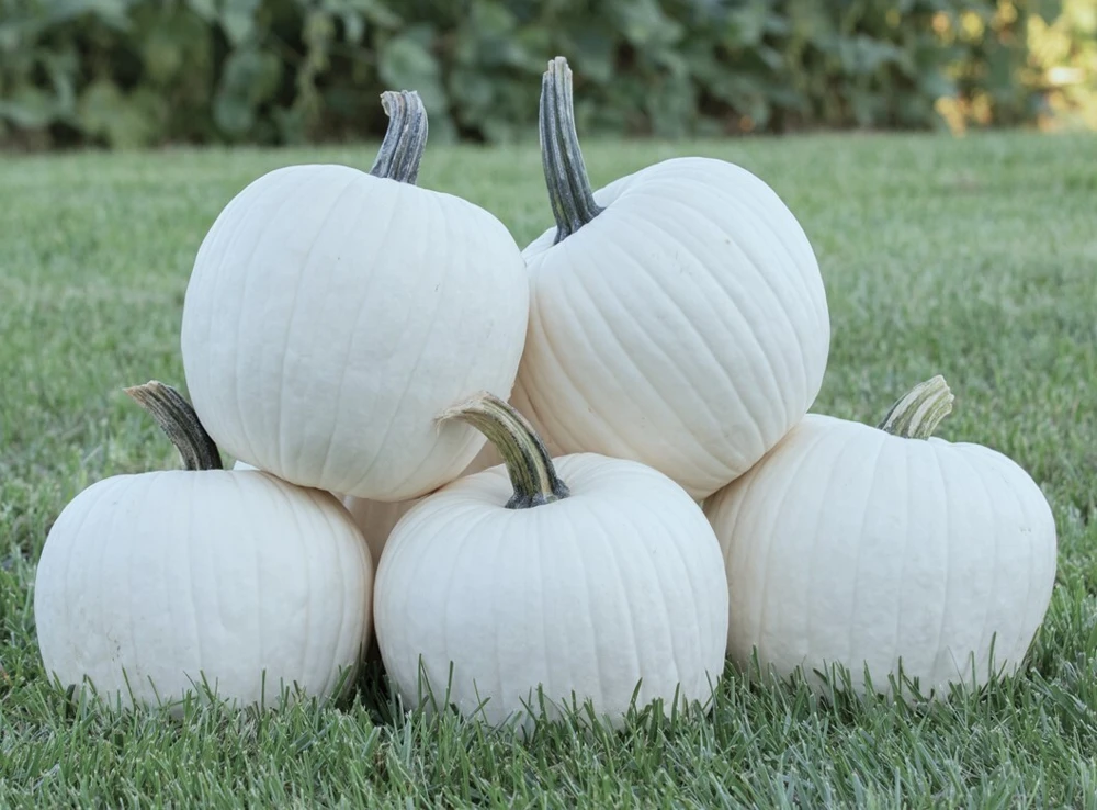 25 White Pumpkin Seeds Heirloom – Easy Grow Pumpkin Seeds for Garden - Image 1