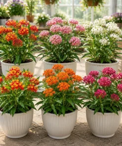 4 Mix Tropical Milkweed Live Plants for Planting, 4-8 Inch Tall, No Pot - Image 3