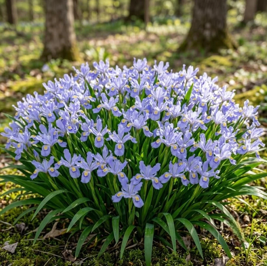 5 Blue Crested Wild Iris Bulbs – Spring Flowering Perennial – Outdoor - Image 2