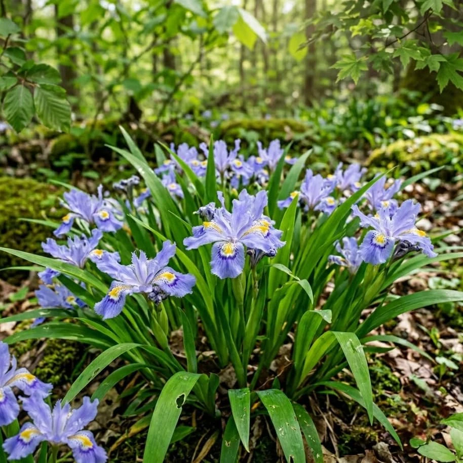 5 Blue Crested Wild Iris Bulbs – Spring Flowering Perennial – Outdoor - Image 3