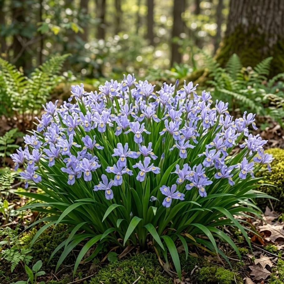 5 Blue Crested Wild Iris Bulbs – Spring Flowering Perennial – Outdoor - Image 4