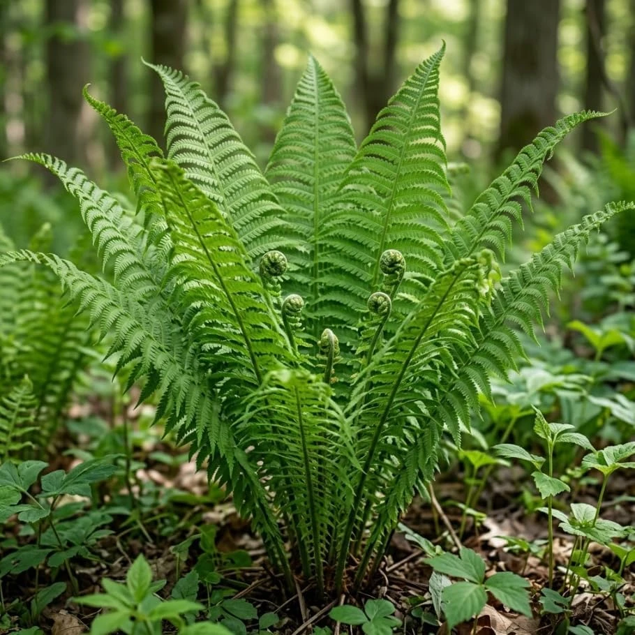 5 Hay Scented Fern Rhizomes - Live Bare Root Perennial Ferns, 3-6" Long, Outdoor Shade - Image 4