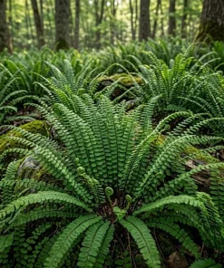 5 Maidenhair Spleenwort Fern Rhizomes Live Plants – 3-6" Bare Roots, Perennial Outdoor - Image 2