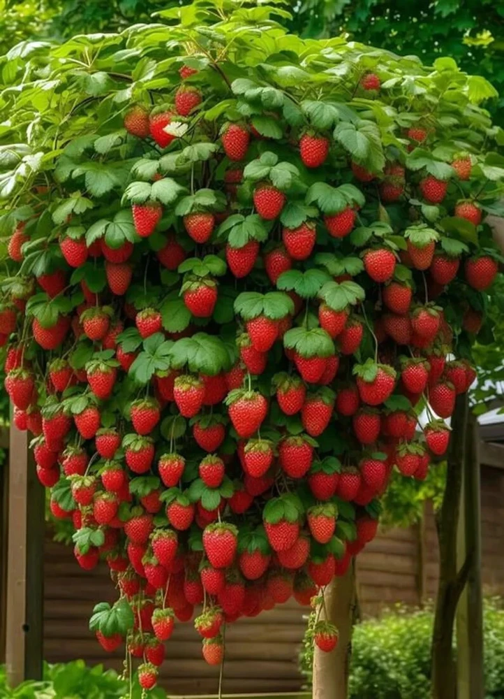 50 Dwarf Strawberry Seeds - Mini Edible Bush Tree Planter - Image 1