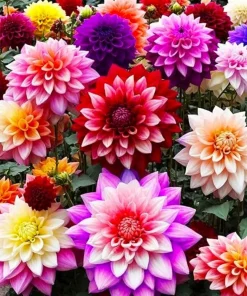 50 Mixed Colors Dahlia Seeds - Beautiful Flowering Plant Seeds - Image 2