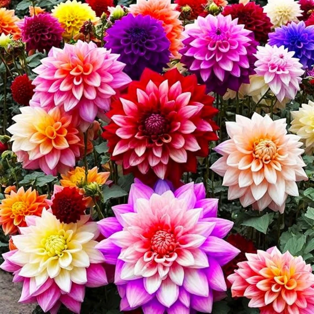 50 Mixed Colors Dahlia Seeds - Flowering Plant Seeds - Image 2