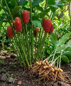 8 Fresh Shampoo Ginger Rhizomes (Zingiber zerumbet) - Awapuhi Live Plant Bulbs - Image 1