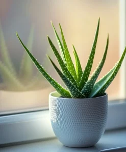 Aloe Vera Live Plant - Medicinal Succulent Houseplant in Nursery Pot - Image 1