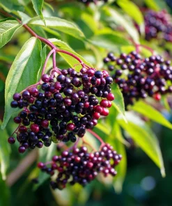 American Black Elderberry Seeds - 50 Heirloom Sambucus Canadensis for Gardens - Image 2