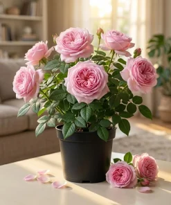 Belinda's Dream Rose Bush Live Plant - Fragrant Heirloom Shrub 4-6 Inch Tall - Image 1