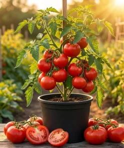 Better Boy Tomato Live Plants - Set of 2, 4-6 Inch Tall Live Seedlings - Image 1