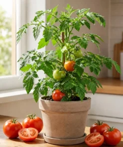 Big Boy Tomato Live Plants - Set of 2, 4-6 Inch Tall Seedlings for Garden - Image 1