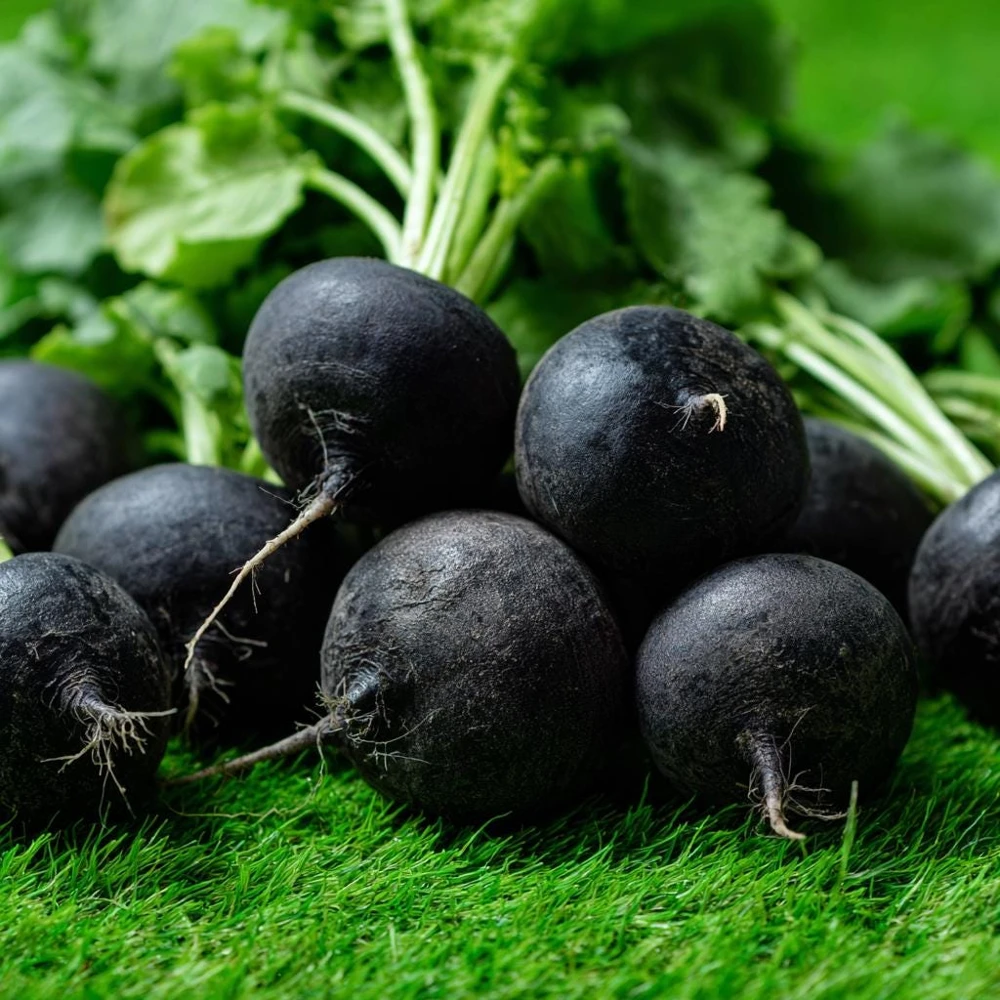 Black Spanish Round Radish Seeds - 250 Heirloom Winter Radishes for Crisp, Spicy Flavor - Image 3