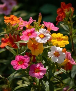 Broken Colors Four O'Clock Seeds - Mirabilis jalapa - 25 Multicolor Fragrant Blooms - Image 1