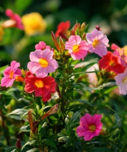 Broken Colors Four O'Clock Seeds - Mirabilis jalapa - 25 Multicolor Fragrant Blooms - Image 2