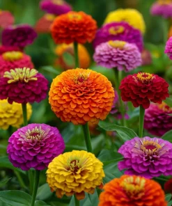 California Giant Zinnia Seeds – Heirloom Double Blooms, Vibrant Colors, 50 Seeds - Image 3