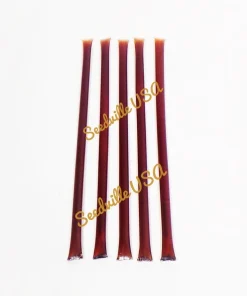 Caramel Honey Sticks - Natural Honey Snack Straws - 5 Pack - 7 inch - Image 2