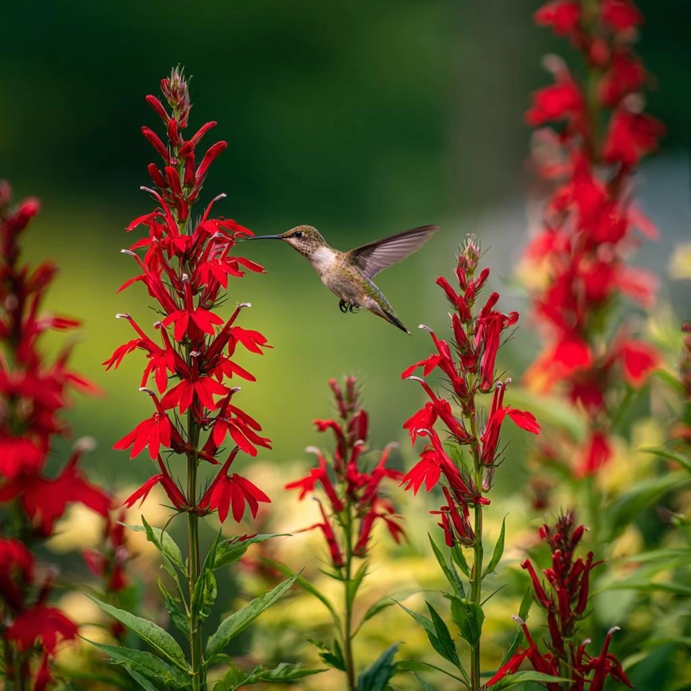 Cardinal Flower Lobelia Seeds - 250 Heirloom Lobelia cardinalis for Pollinators - Image 1