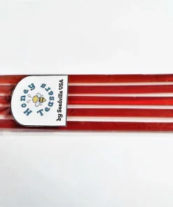 Cherry Honey Sticks - 5 Pack Natural Honey Snack Straws, Grade A - Image 5