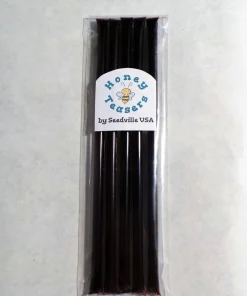 Chocolate Honey Snack Sticks - 5 Pack Natural Honeystix Straws, 7