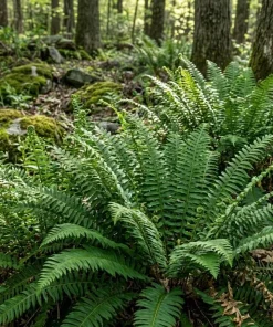 Christmas Fern Rhizomes - 10 Live Bare Roots, 3-6