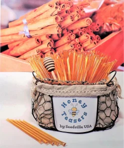 Cinnamon Honey Sticks - Natural Honey Snack Straws - 5 Pack - US Grade A - Image 3