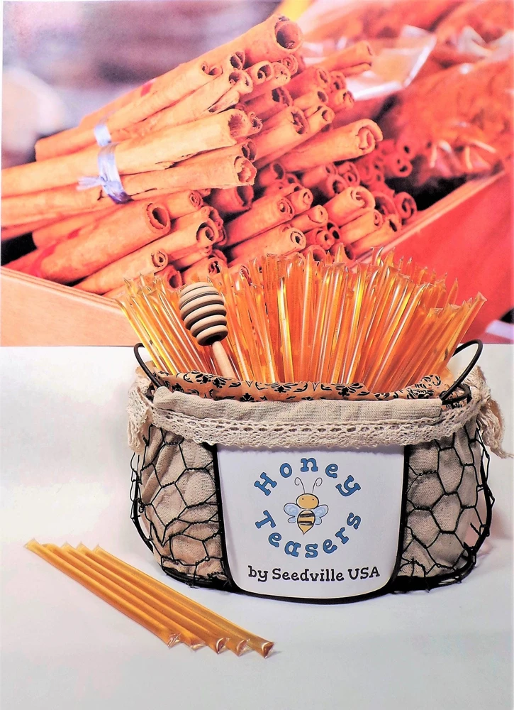 Cinnamon Honey Sticks - Natural Honey Snack Straws - 5 Pack - US Grade A - Image 3