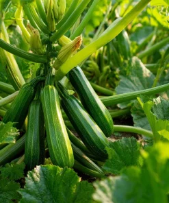 Cocozelle Summer Squash Zucchini Seeds - Heirloom Cucurbita pepo - 20 Seeds - Image 3