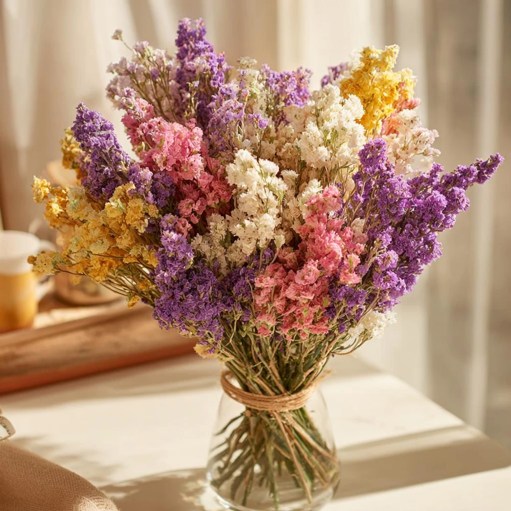 Colorful Statice Seeds Mix – Limonium Sinuatum – 50 Seed Pack for Fresh & Dried Bouquets - Image 2