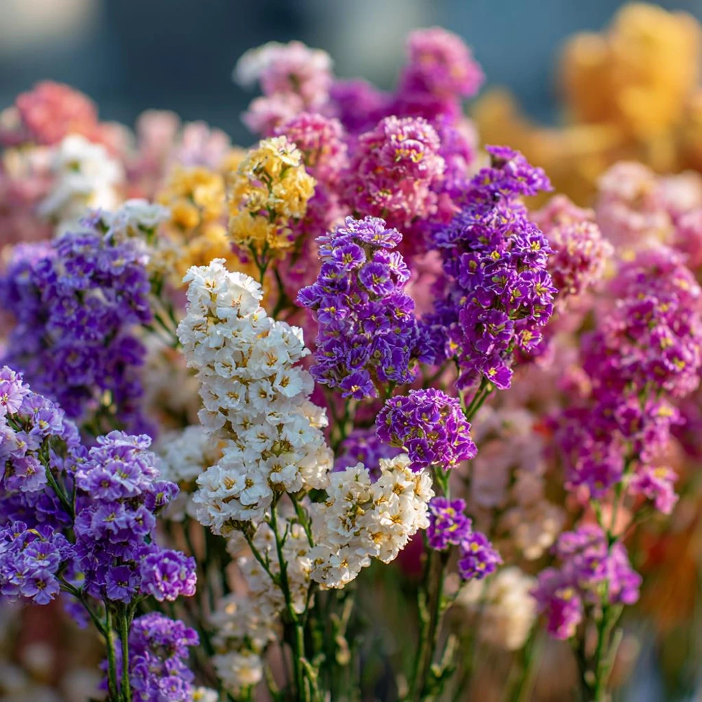 Colorful Statice Seeds Mix – Limonium Sinuatum – 50 Seed Pack for Fresh & Dried Bouquets - Image 3