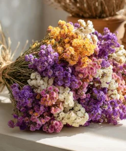 Colorful Statice Seeds Mix – Limonium Sinuatum – 50 Seed Pack for Fresh & Dried Bouquets - Image 1