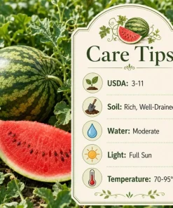 Crimson Sweet Watermelon Live Plants - 2 Pack, 3-5 Inch Tall in 4 Inch Pots - Image 5