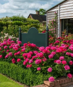 Deep Red Pink Rose Live Plant – Fragrant Flowering Bush – 4-6 Inch Tall - Image 5