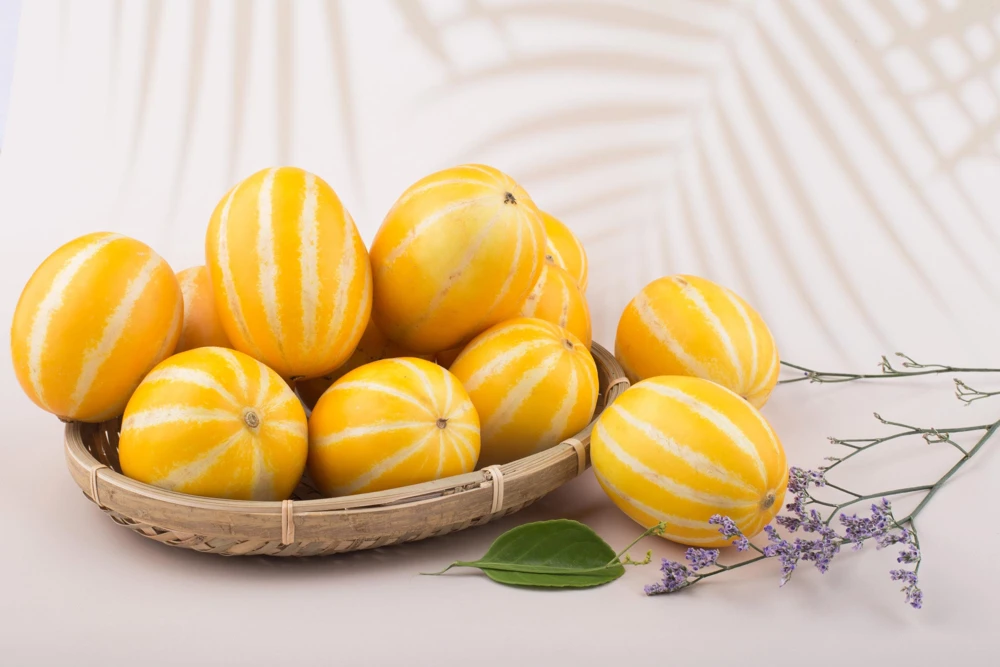 Early Silver Line Melon Seeds, 50 Seeds, Yellow Striped Korean Fruit - Image 5