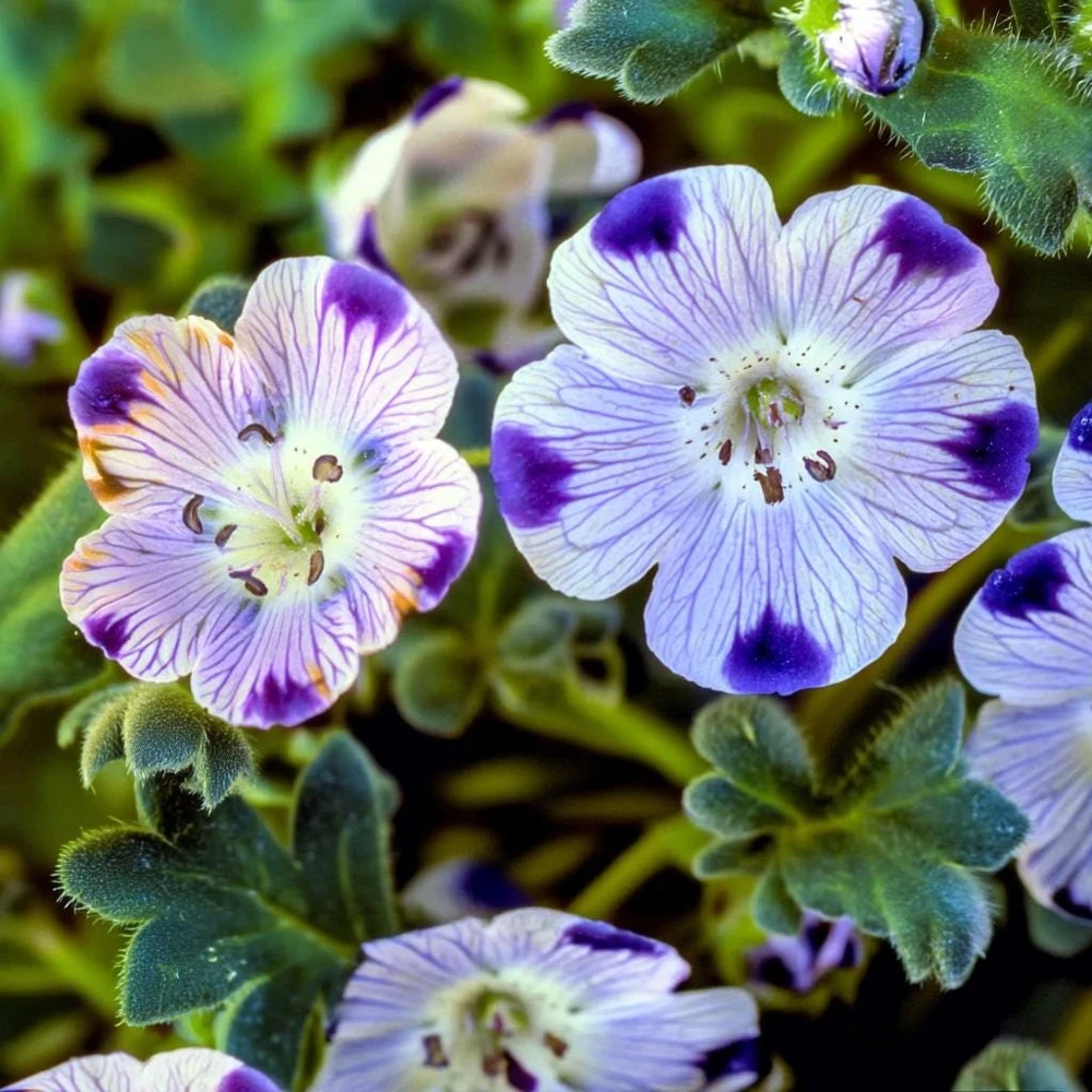 Five Spot Flower Seeds - Nemophila maculata - 80 Seed Pack - Purple Spotted Blooms - Image 4