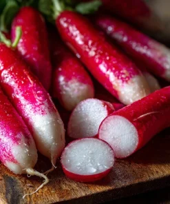 French Breakfast Radish Seeds - 250 Crisp Mild Heirloom Seeds for Spring & Fall - Image 2
