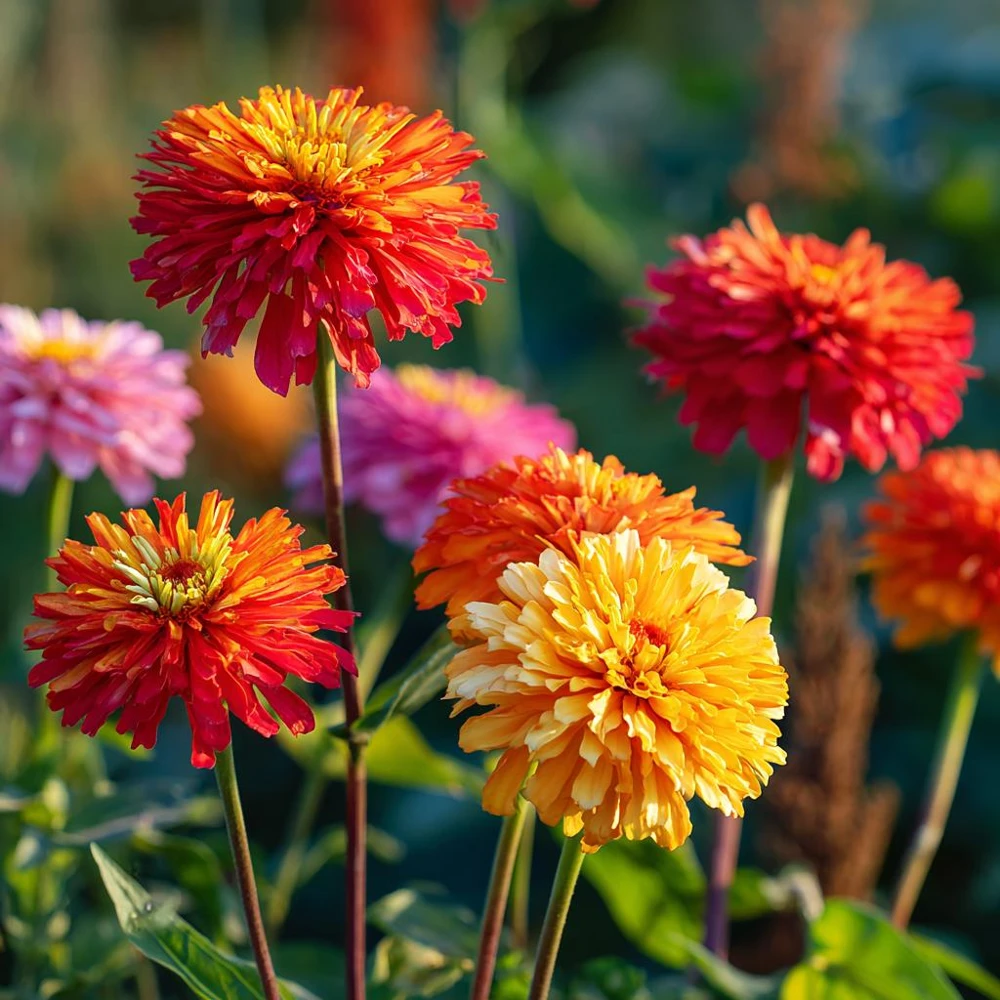 Giant Cactus Mix Zinnia Seeds - Zinnia elegans, 25 Seeds, Vibrant Spiky Blooms for Gardens & Containers - Image 3