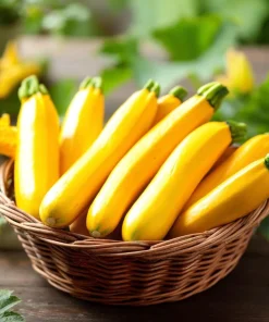 Golden Zucchini Squash Seeds - 25 Heirloom Summer Squash Seeds - Image 2