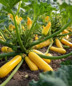Golden Zucchini Squash Seeds - 25 Heirloom Summer Squash Seeds - Image 3