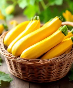Golden Zucchini Squash Seeds - 25 Heirloom Summer Squash Seeds - Image 1