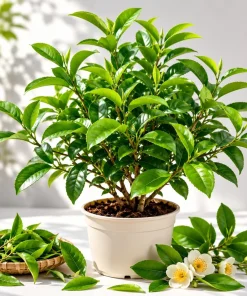 Green Tea Live Plant - Camellia Sinensis, 4-8 Inch Tall, Outdoor - Image 1