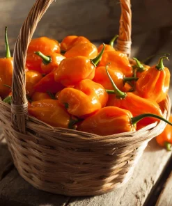 Habanero Orange Hot Pepper Seeds - Capsicum chinense - 25 Seeds for Planting - Image 3